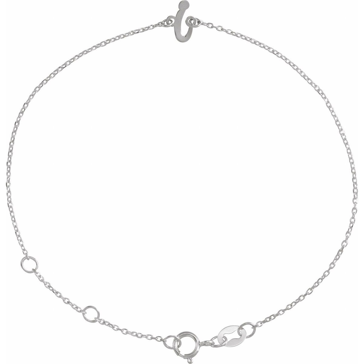 Initial 6 1/2-7 1/2" Bracelet