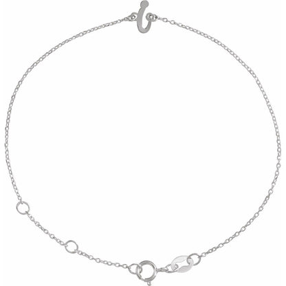 Initial 6 1/2-7 1/2" Bracelet
