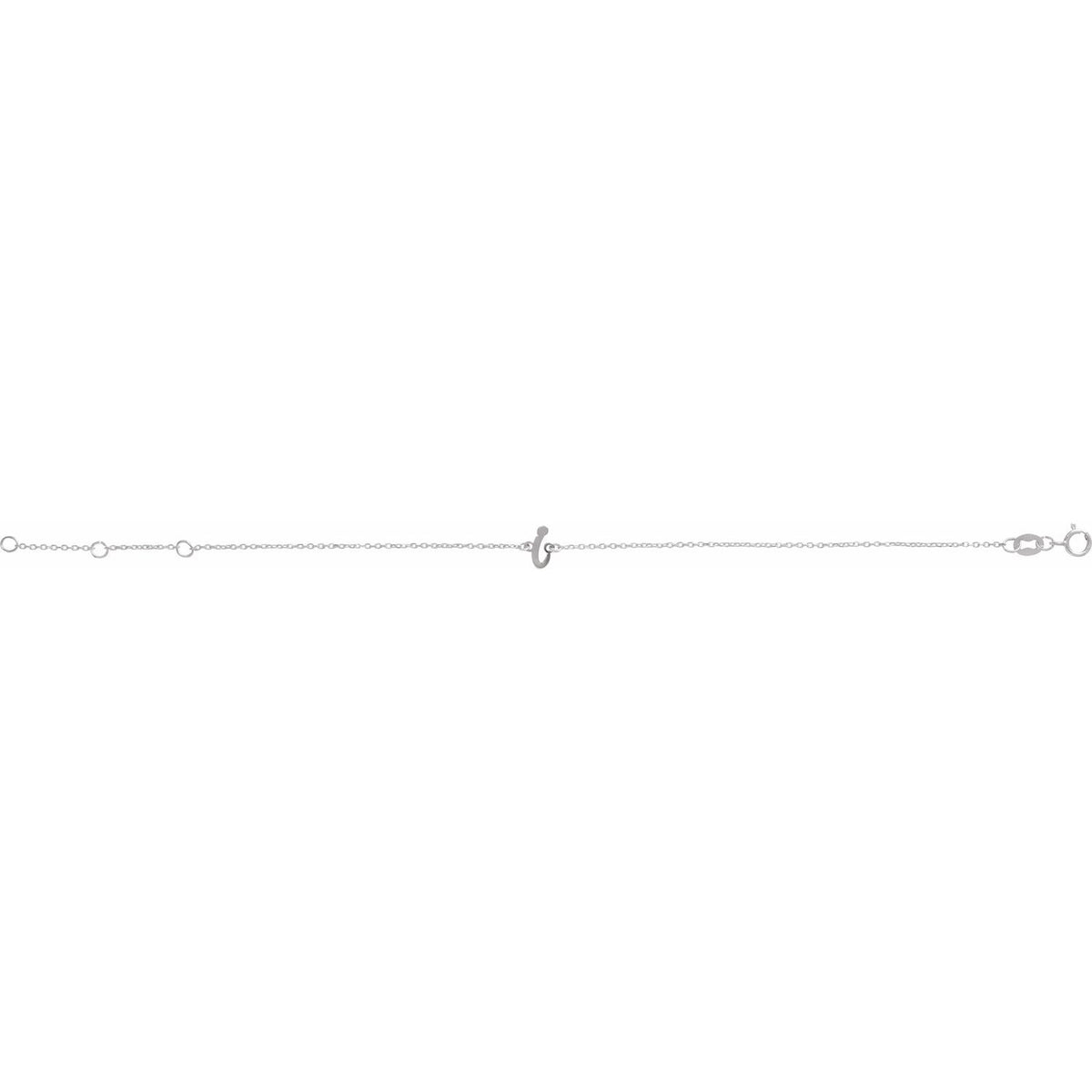 Initial 6 1/2-7 1/2" Bracelet
