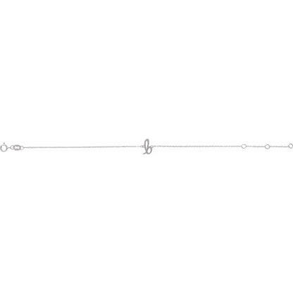 Initial 6 1/2-7 1/2" Bracelet