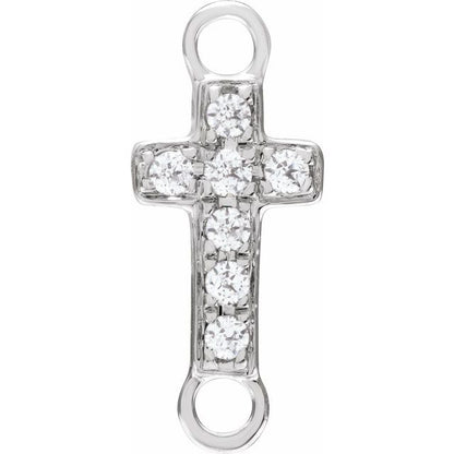 Petite Pavé® .04 CTW Lab-Grown Diamond Cross Link