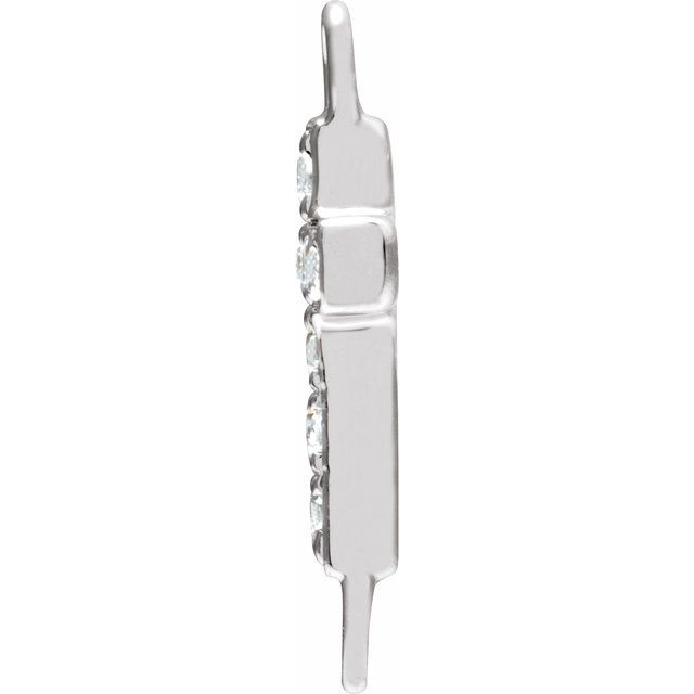 Petite Pavé® .04 CTW Lab-Grown Diamond Cross Link