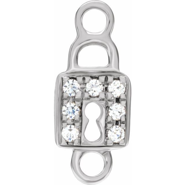 Petite Pavé® .035 CTW Natural Diamond Lock Link