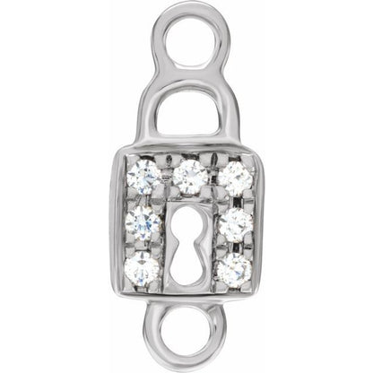 Petite Pavé® .035 CTW Natural Diamond Lock Link