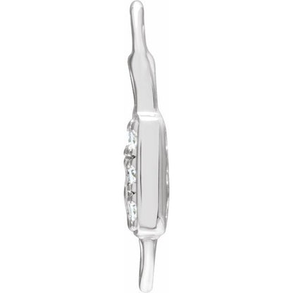Petite Pavé® .035 CTW Natural Diamond Lock Link