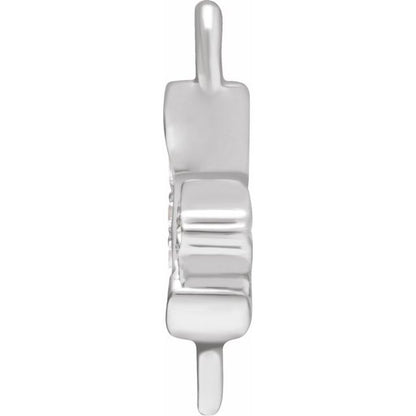 Petite Pavé® .02 CTW Natural Diamond Moon & Star Link