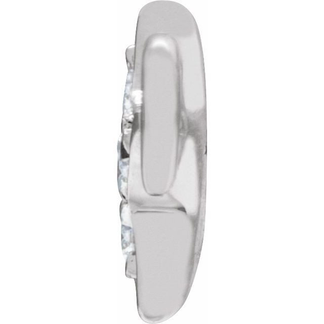 Petite Pavé® .03 CTW Natural Diamond Star Link