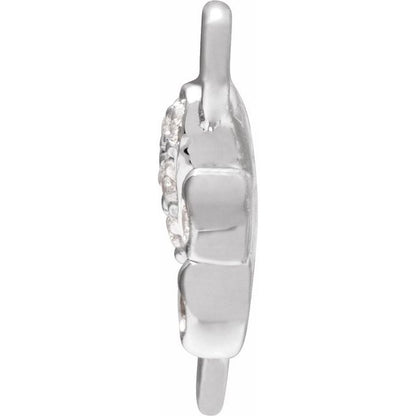 Petite Pavé® .05 CTW Natural Diamond Paw Link