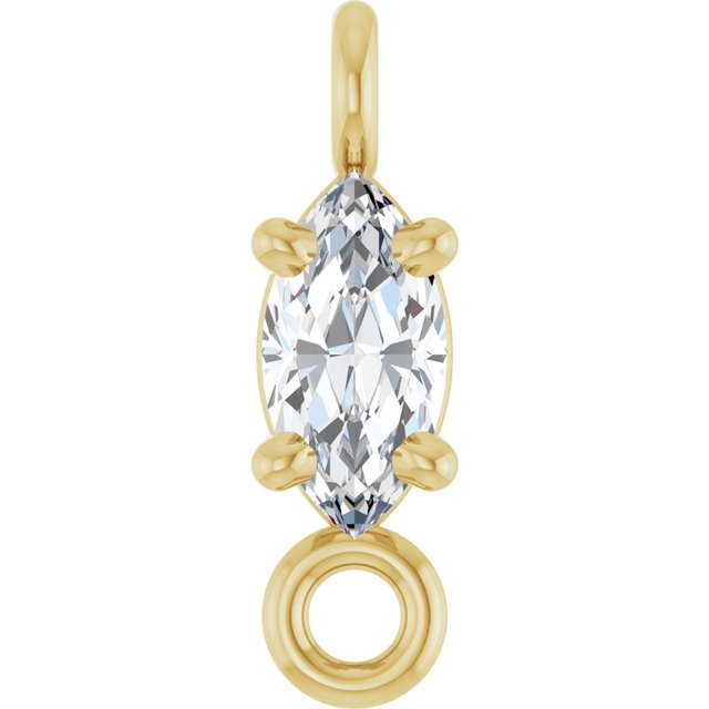 Natural Diamond .07 CT Natural Diamond 4-Prong Link