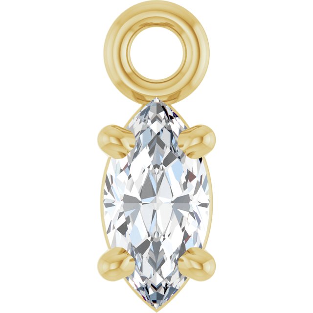 .07 CTW Lab-Grown Diamond 4-Prong Dangle