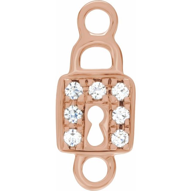 Petite Pavé® .035 CTW Natural Diamond Lock Link