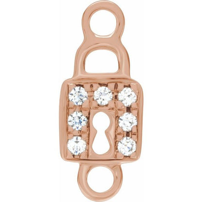 Petite Pavé® .035 CTW Natural Diamond Lock Link
