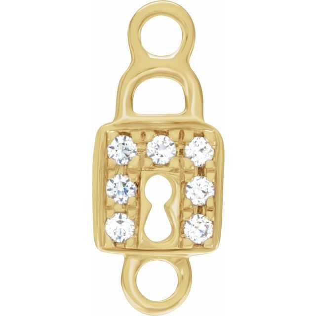 Petite Pavé® .035 CTW Natural Diamond Lock Link