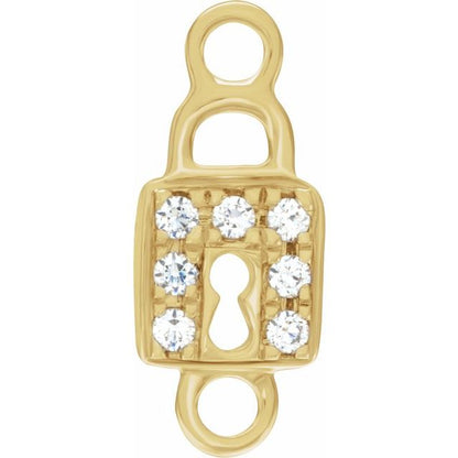Petite Pavé® .035 CTW Natural Diamond Lock Link