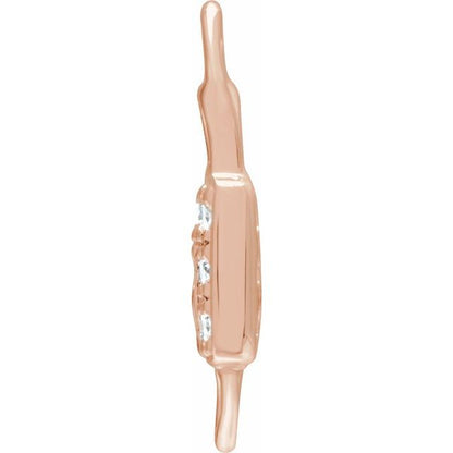 Petite Pavé® .035 CTW Natural Diamond Lock Link
