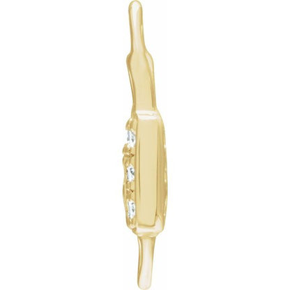 Petite Pavé® .035 CTW Natural Diamond Lock Link