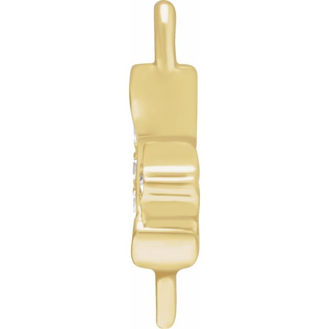 Petite Pavé® .02 CTW Natural Diamond Moon & Star Link