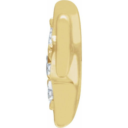 Petite Pavé® .03 CTW Natural Diamond Star Link