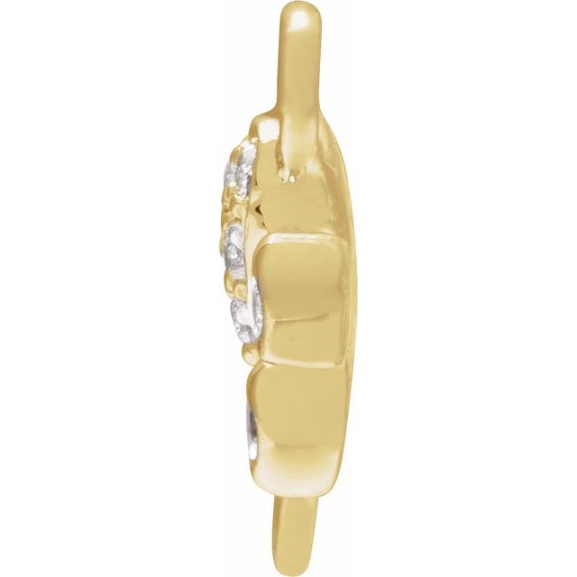 Petite Pavé® .05 CTW Natural Diamond Paw Link