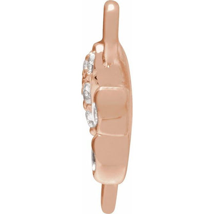 Petite Pavé® .05 CTW Natural Diamond Paw Link
