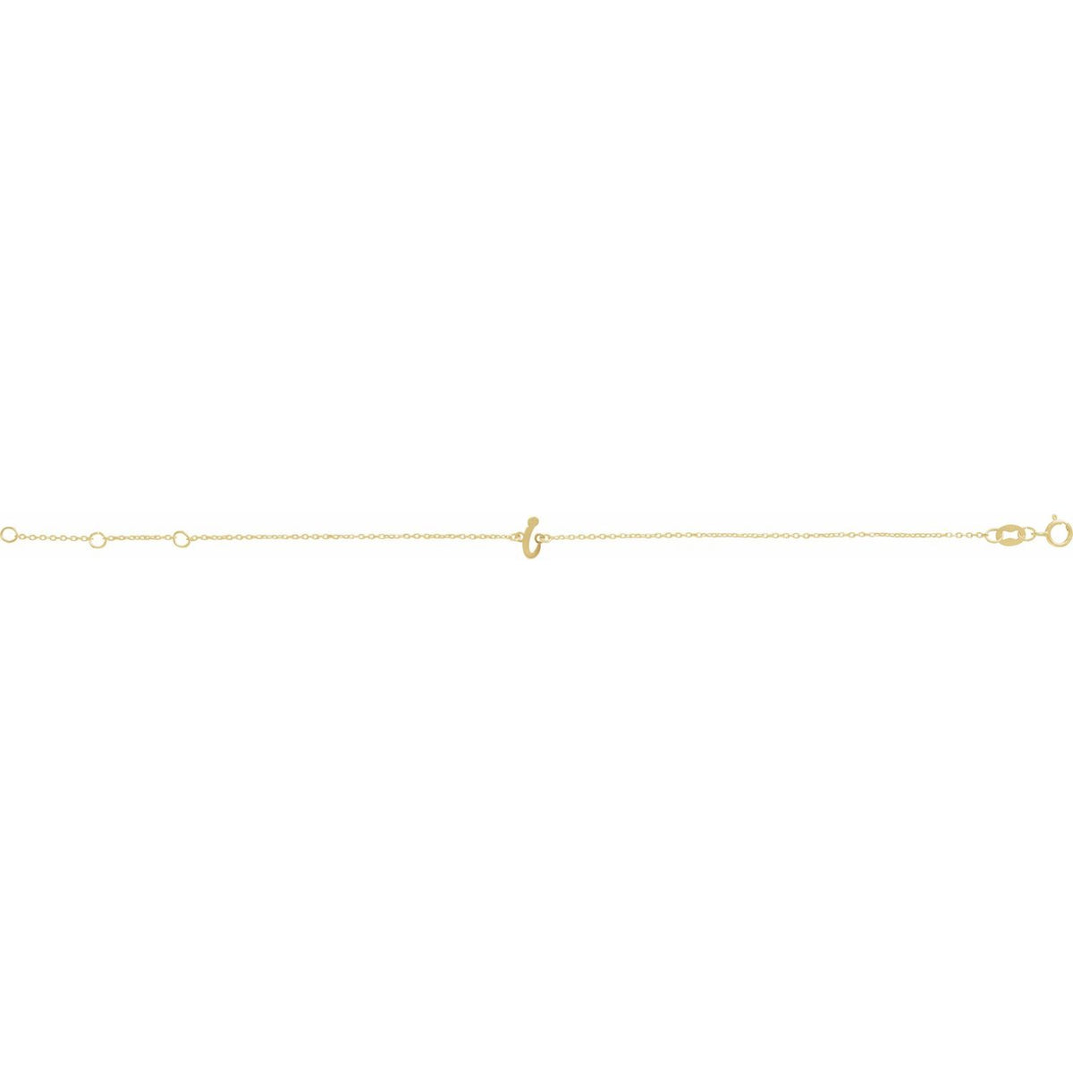 Initial 6 1/2-7 1/2" Bracelet
