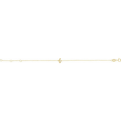 Initial 6 1/2-7 1/2" Bracelet