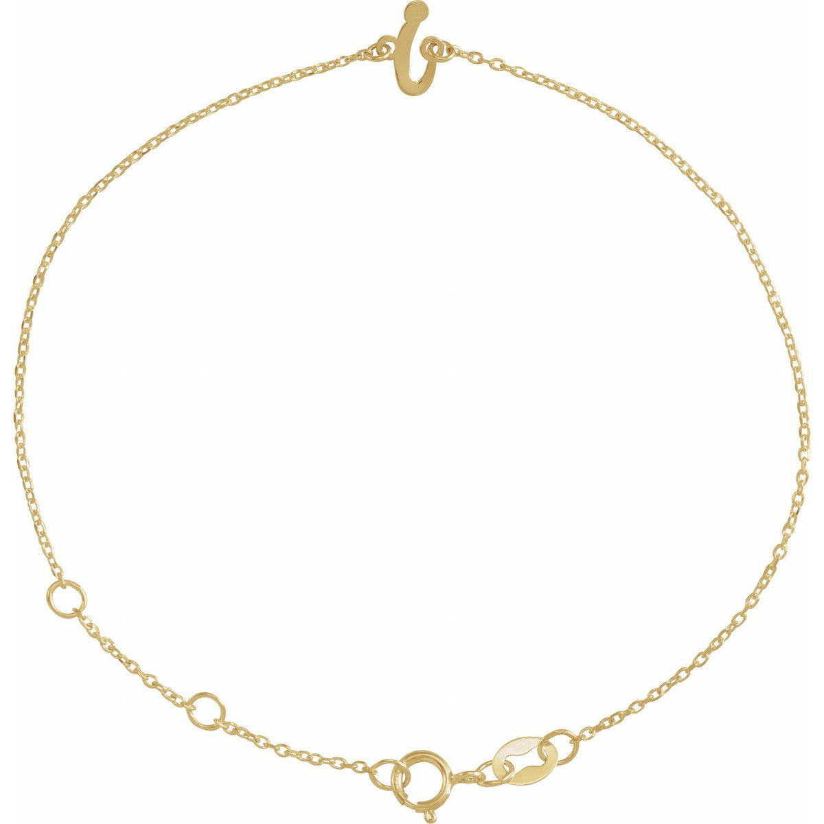 Initial 6 1/2-7 1/2" Bracelet