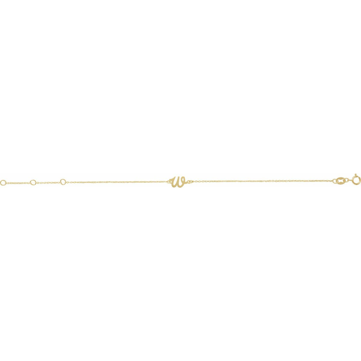 Initial 6 1/2-7 1/2" Bracelet