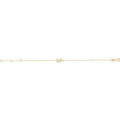 Initial 6 1/2-7 1/2" Bracelet