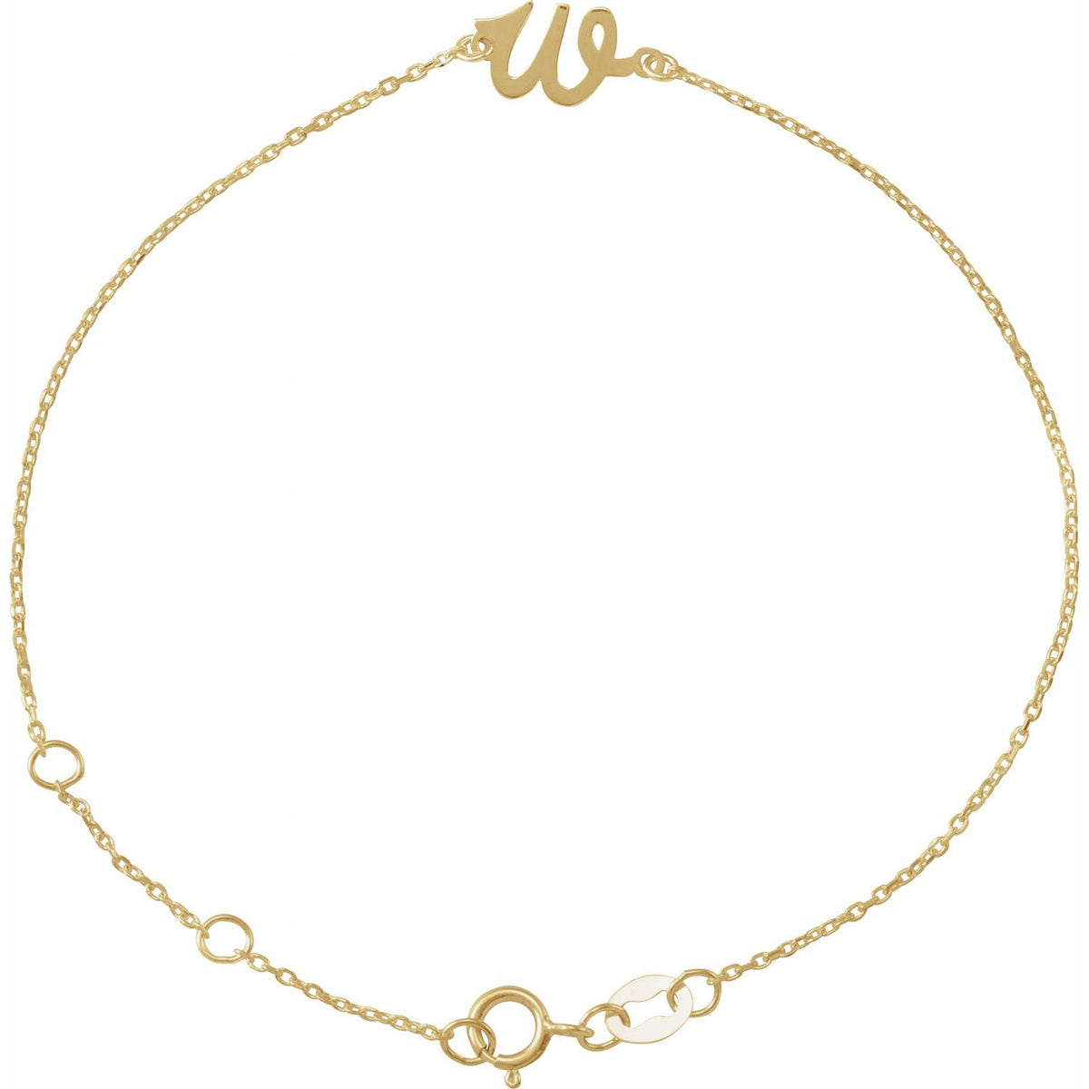 Initial 6 1/2-7 1/2" Bracelet