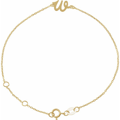 Initial 6 1/2-7 1/2" Bracelet