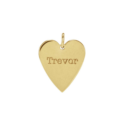 Engravable Heart Pendant