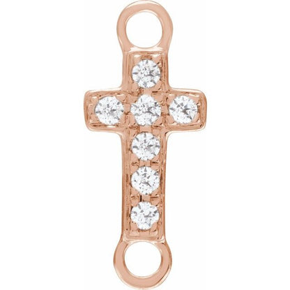 Petite Pavé® .04 CTW Lab-Grown Diamond Cross Link