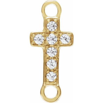 Petite Pavé® .04 CTW Lab-Grown Diamond Cross Link