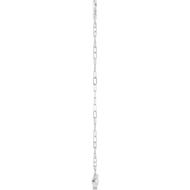 Sideways Cross 7" Bracelet