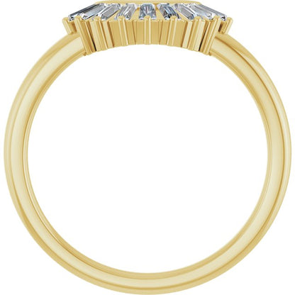 1/4 CTW Natural Diamond Contour Band, 6.2 mm