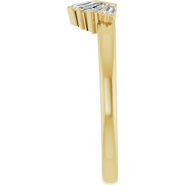 1/4 CTW Natural Diamond Contour Band, 6.2 mm