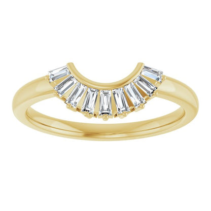 1/4 CTW Natural Diamond Contour Band, 6.2 mm