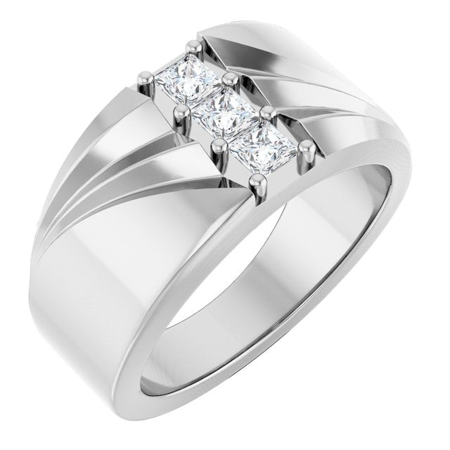1/2 CTW Lab-Grown Diamond Band, 11.16 mm