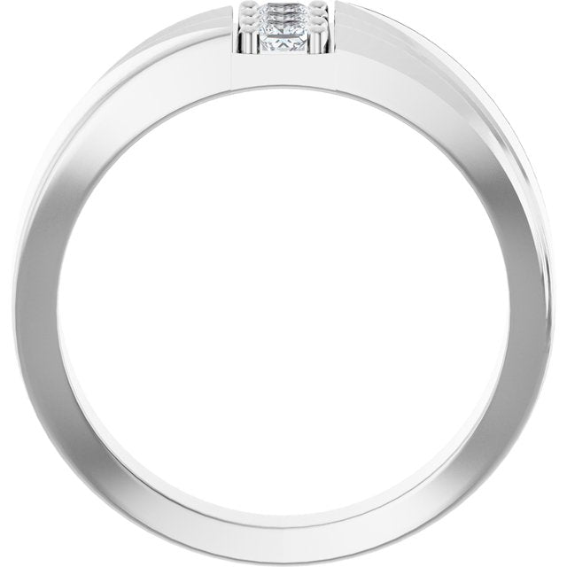 1/4 CTW Lab-Grown Diamond Band, 11.11 mm
