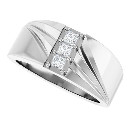 1/4 CTW Lab-Grown Diamond Band, 11.11 mm