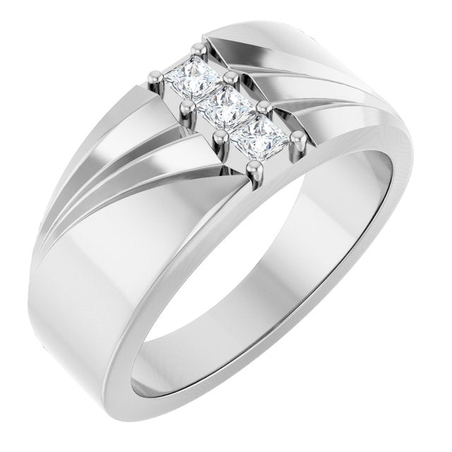 1/4 CTW Lab-Grown Diamond Band, 11.11 mm