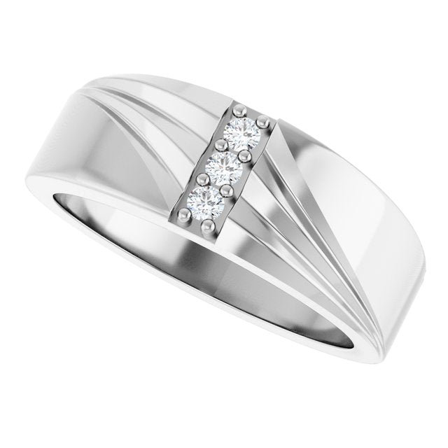 1/10 CTW Lab-Grown Diamond Band, 7.82 mm