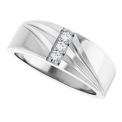 1/10 CTW Lab-Grown Diamond Band, 7.82 mm