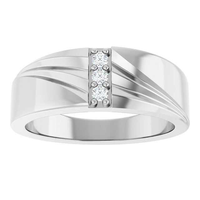 1/10 CTW Lab-Grown Diamond Band, 7.82 mm