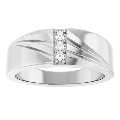 1/10 CTW Lab-Grown Diamond Band, 7.82 mm