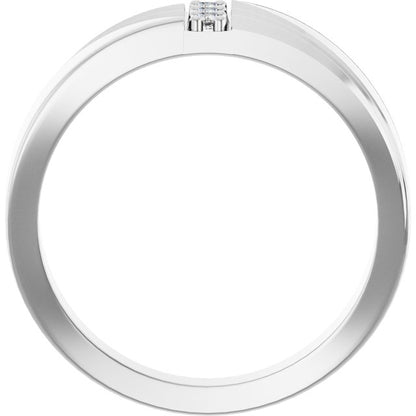 1/10 CTW Lab-Grown Diamond Band, 7.82 mm