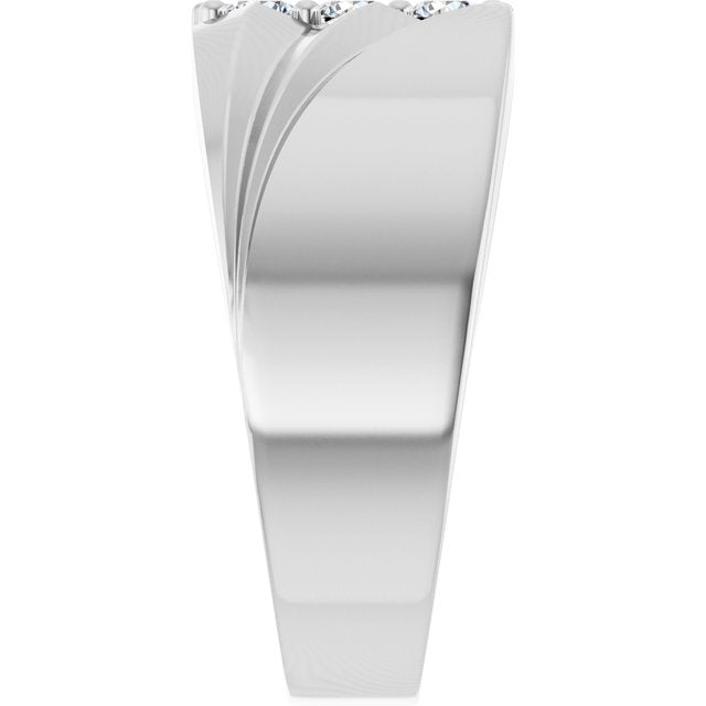 1/4 CTW Lab-Grown Diamond Band, 11.11 mm