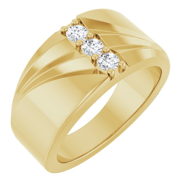 1/4 CTW Lab-Grown Diamond Band, 11.11 mm