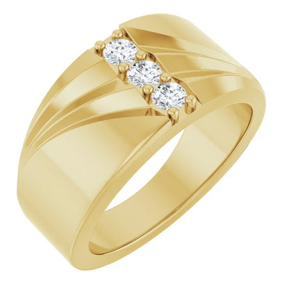 1/4 CTW Lab-Grown Diamond Band, 11.11 mm